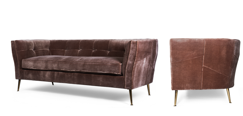 Диван трехместный Flatter brown Диван трехместный Flatter brown - Loft-Concept в Рязани