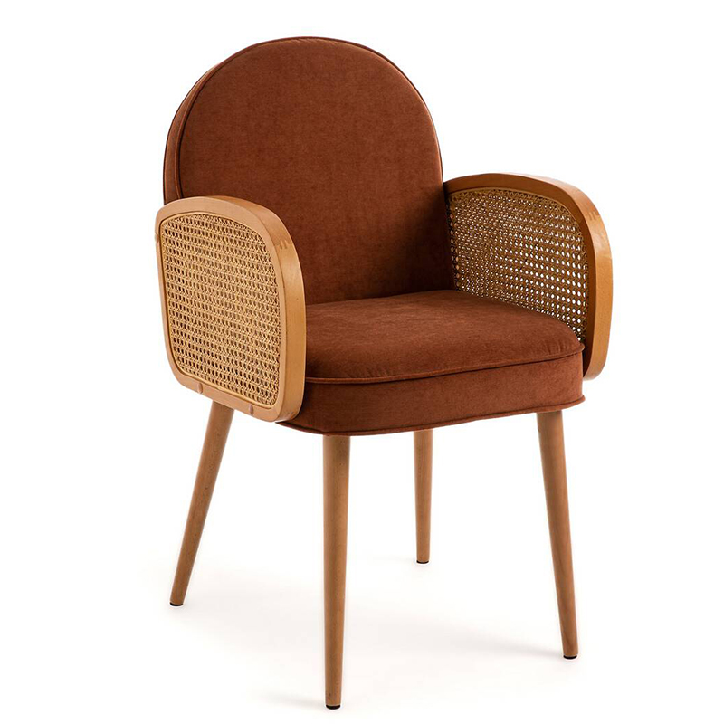 Стул Morten Wicker Terracotta Chair Терракотовый Стул Morten Wicker Terracotta Chair Терракотовый в Рязани | Loft Concept