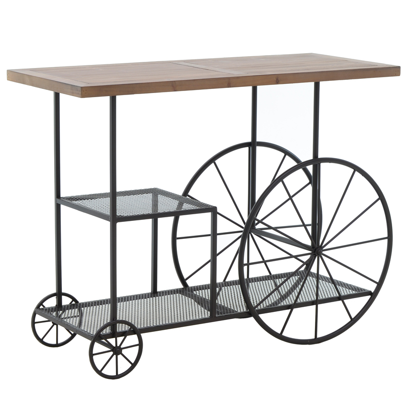 Консоль Trolley Loft Console Черный Древесина Консоль Trolley Loft Console Черный Древесина в Рязани | Loft Concept