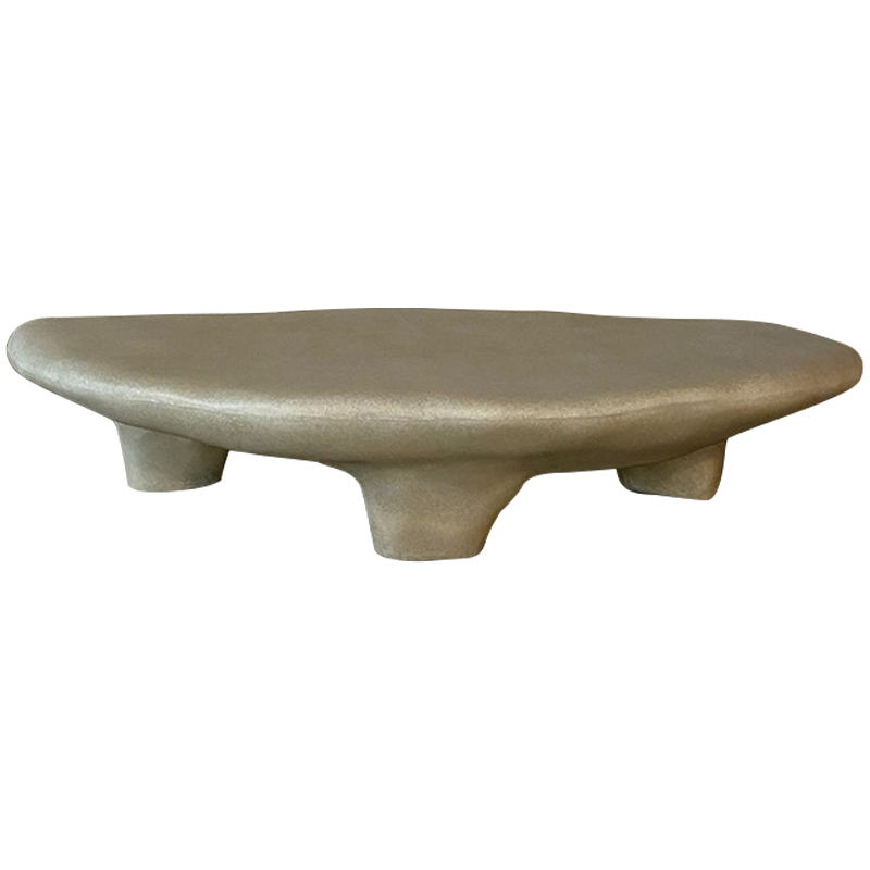 Кофейный стол Stone Coffee Table White Бежево-серый Кофейный стол Stone Coffee Table White Бежево-серый в Рязани | Loft Concept