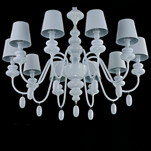 Люстра Masiero Eva Chandelier 10 Белый Люстра Masiero Eva Chandelier 10 Белый в Рязани | Loft Concept