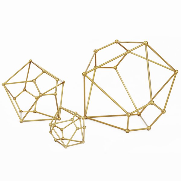 Аксессуар Polygon Abstraction Золотой Аксессуар Polygon Abstraction Золотой в Рязани | Loft Concept