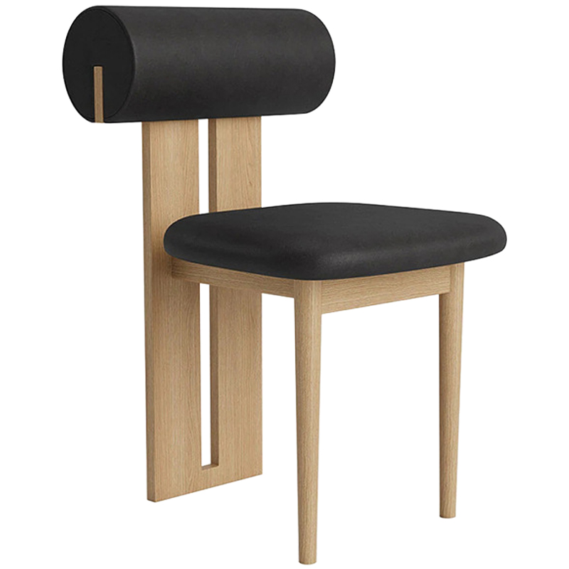 Стул Behemo Black Fabric Chair Древесина Черный Стул Behemo Black Fabric Chair Древесина Черный в Рязани | Loft Concept