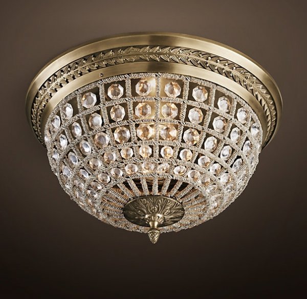 Потолочный светильник RH 19th c. Casbah Crystal Top 43 Темная бронза винтаж Потолочный светильник RH 19th c. Casbah Crystal Top 43 Темная бронза винтаж в Рязани | Loft Concept