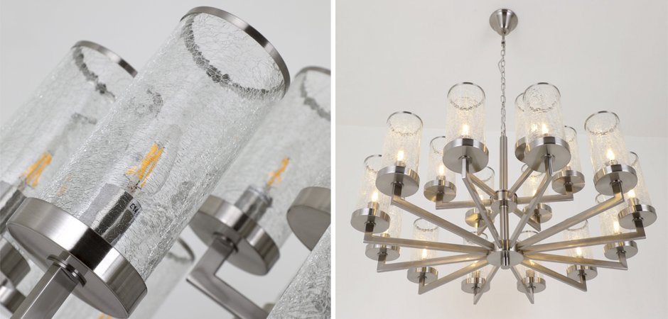 Люстра LIAISON TWO-TIER Chandelier 18 Silver Люстра LIAISON TWO-TIER Chandelier 18 Silver - Loft-Concept в Рязани