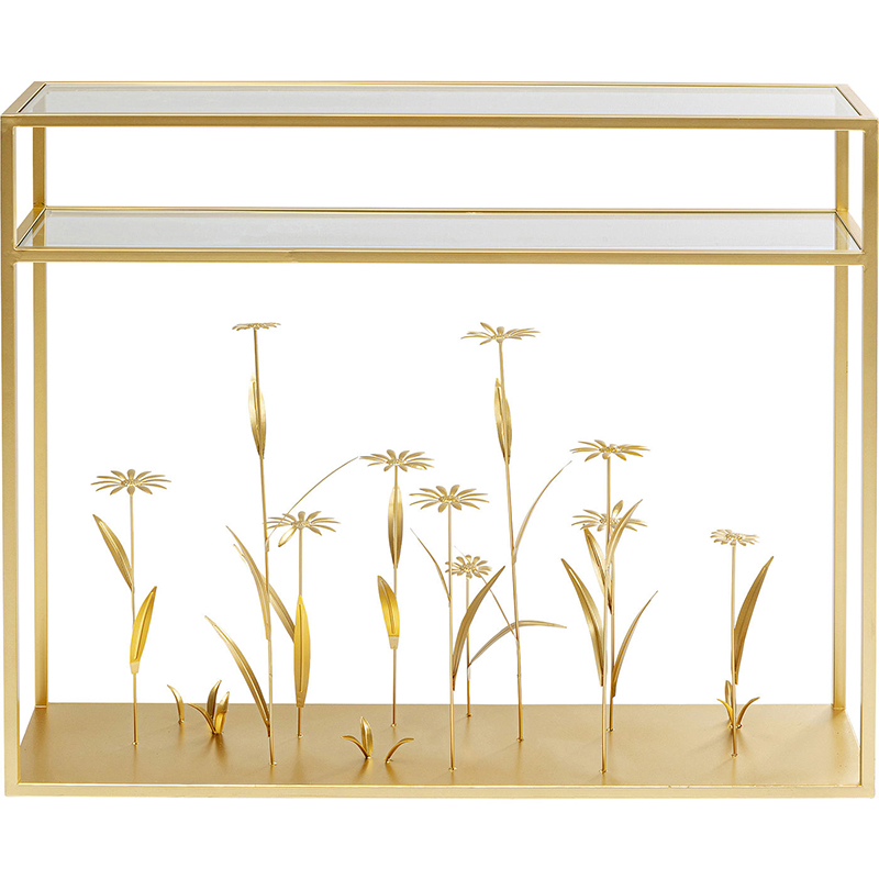 Консоль Golden Flowers Золотой Консоль Golden Flowers Золотой в Рязани | Loft Concept