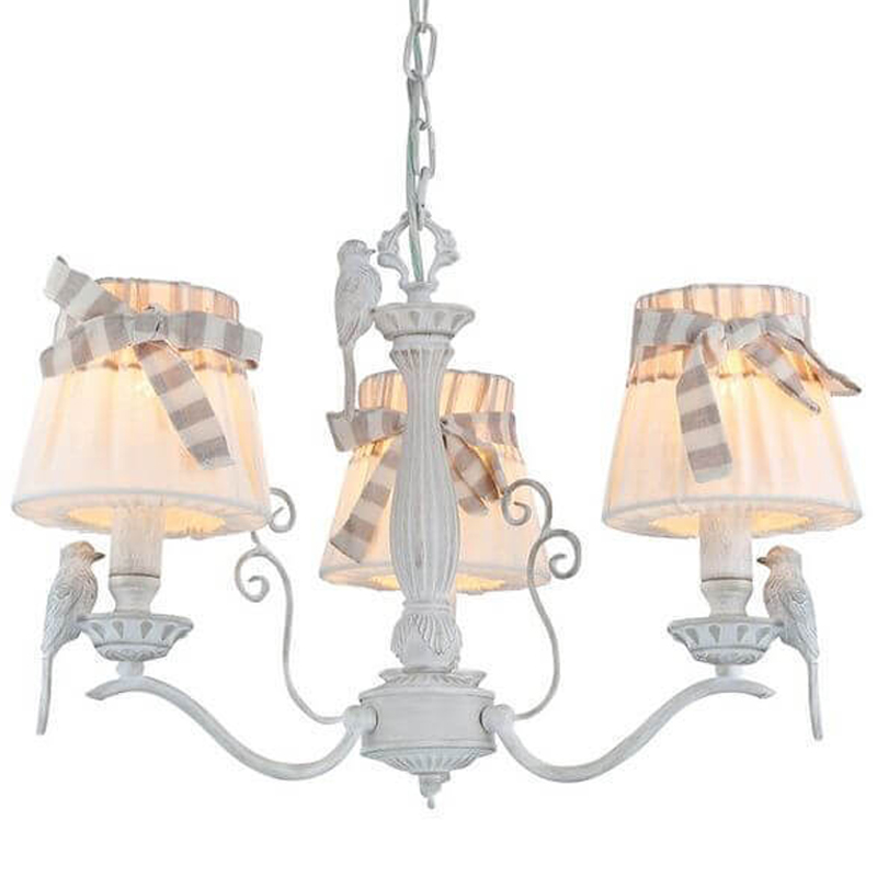 Люстра Refined Provence Chandelier trio Белый Бежевый в Рязани | Loft Concept 