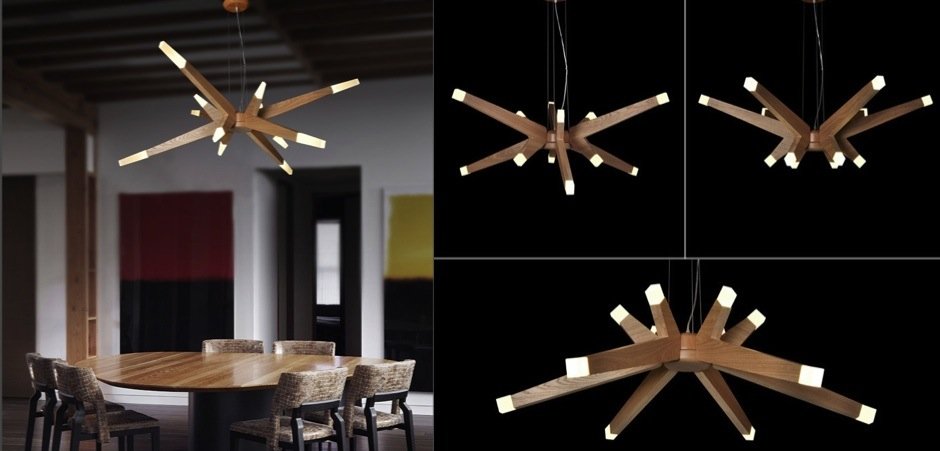 Люстра Wooden Glowworm Star Люстра Wooden Glowworm Star - Loft-Concept в Рязани