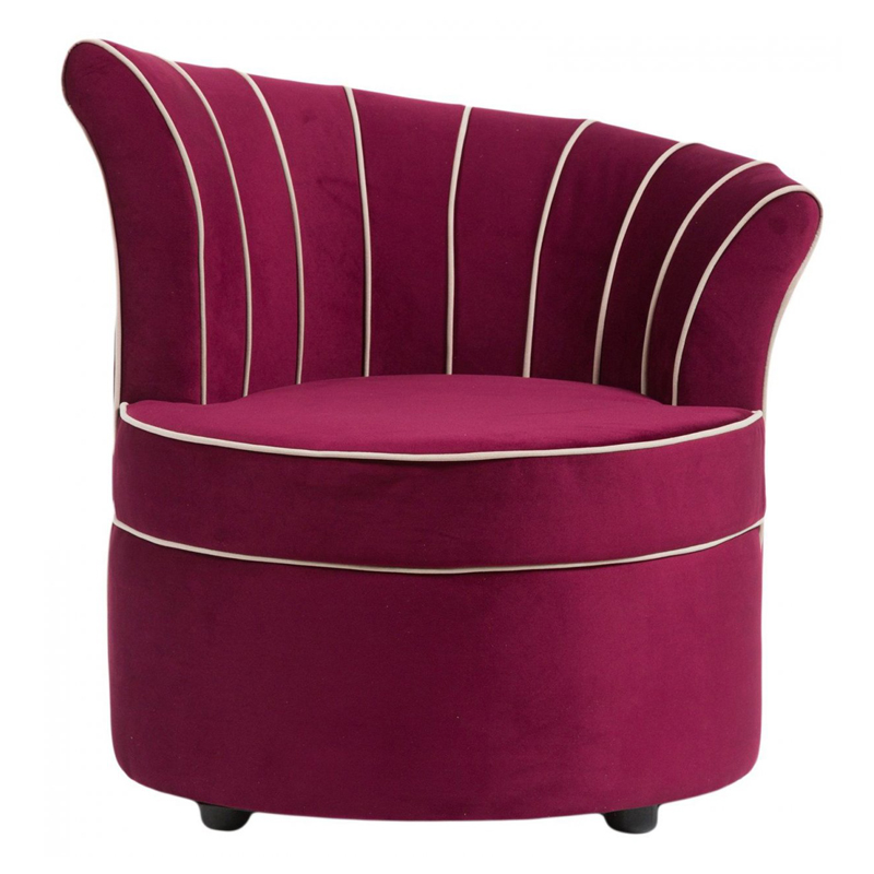 Кресло Curly Backrest Violet Лиловый Кресло Curly Backrest Violet Лиловый в Рязани | Loft Concept
