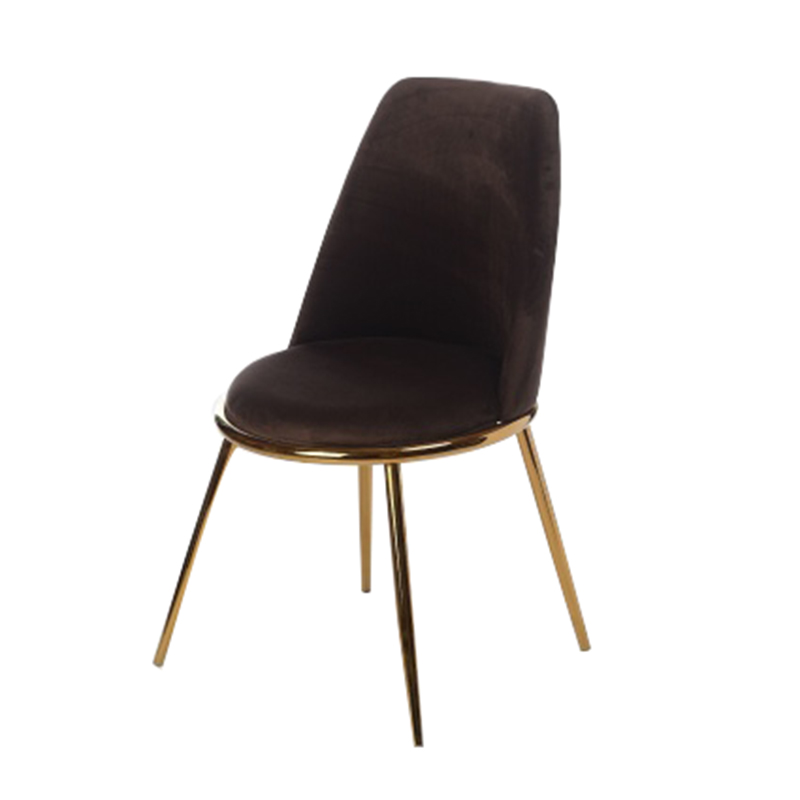 Стул Chairs Velvet Brown Коричневый Золотой Стул Chairs Velvet Brown Коричневый Золотой в Рязани | Loft Concept