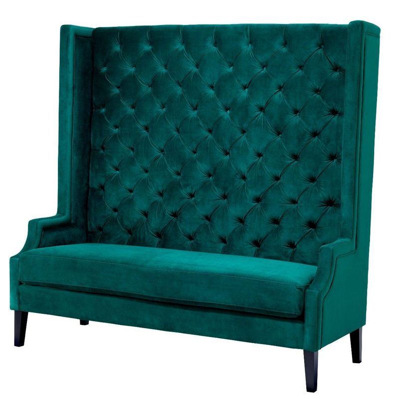 Диван Eichholtz Sofa Spectator Изумрудный Черный в Рязани | Loft Concept 