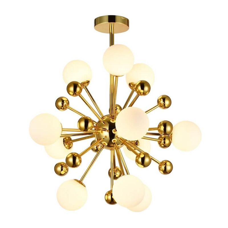 Люстра Magic Circus Sputnik Chandeliers 85 Белый Золотой Люстра Magic Circus Sputnik Chandeliers 85 Белый Золотой в Рязани | Loft Concept