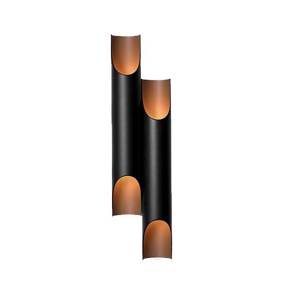 Бра Galliano Double by DELIGHTFULL Black Черный Золотой Бра Galliano Double by DELIGHTFULL Black Черный Золотой в Рязани | Loft Concept
