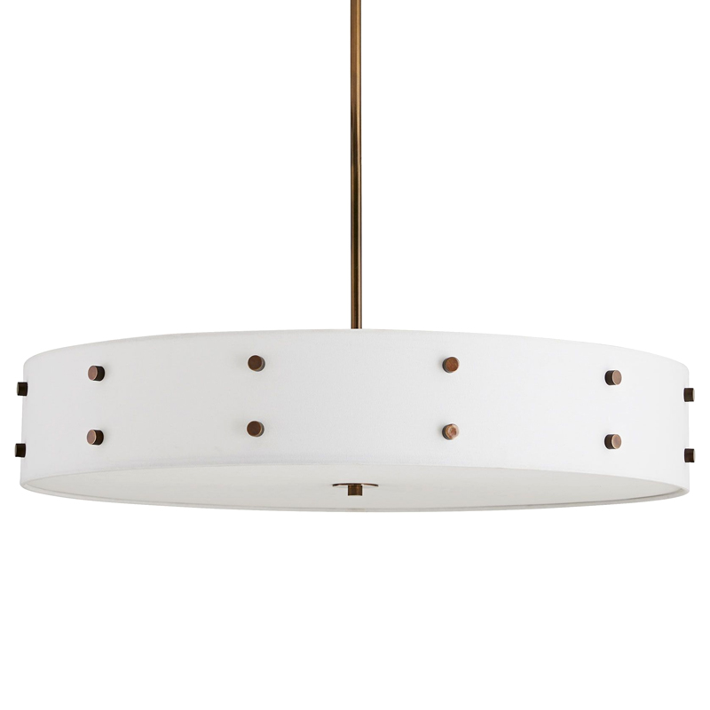 Люстра Arteriors HOCKLEE CHANDELIER Коричневый Белый Люстра Arteriors HOCKLEE CHANDELIER Коричневый Белый в Рязани | Loft Concept