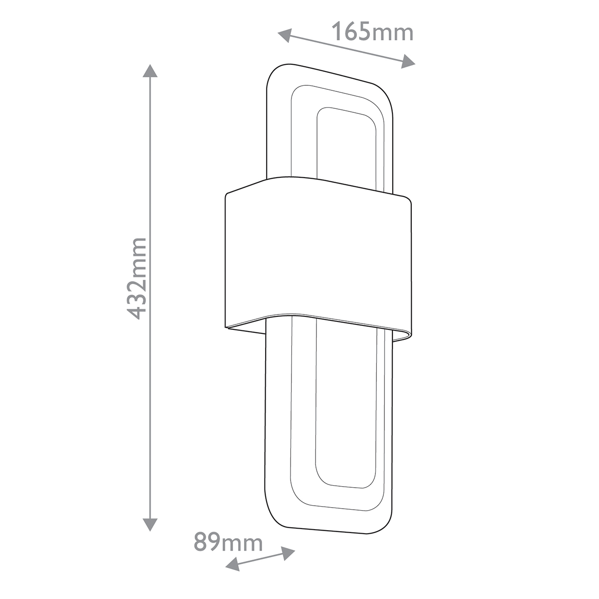 Бра с прямоугольным стеклянным плафоном Kichler в Рязани