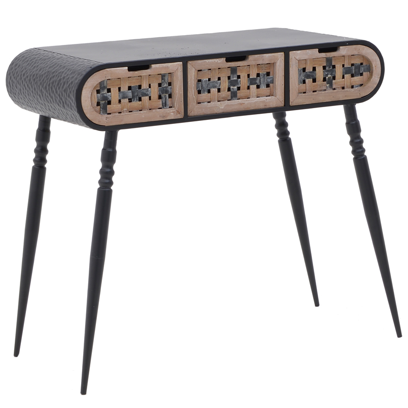 Консоль Fidelia Console Черный Бежево-серый Консоль Fidelia Console Черный Бежево-серый в Рязани | Loft Concept