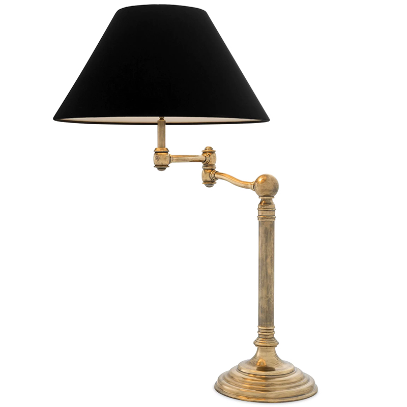 Настольная лампа Eichholtz Table Lamp Regis Латунь Винтажная латунь Черный Настольная лампа Eichholtz Table Lamp Regis Латунь Винтажная латунь Черный в Рязани | Loft Concept