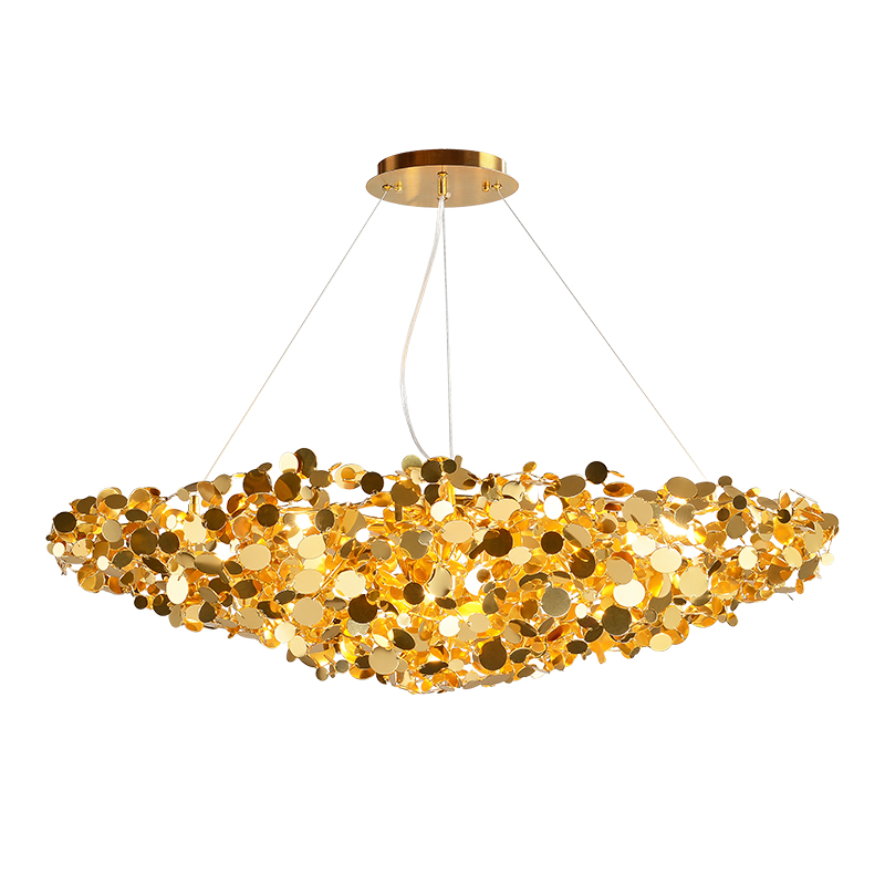 Люстра Godfreet Gold Chandelier Золотой Люстра Godfreet Gold Chandelier Золотой в Рязани | Loft Concept