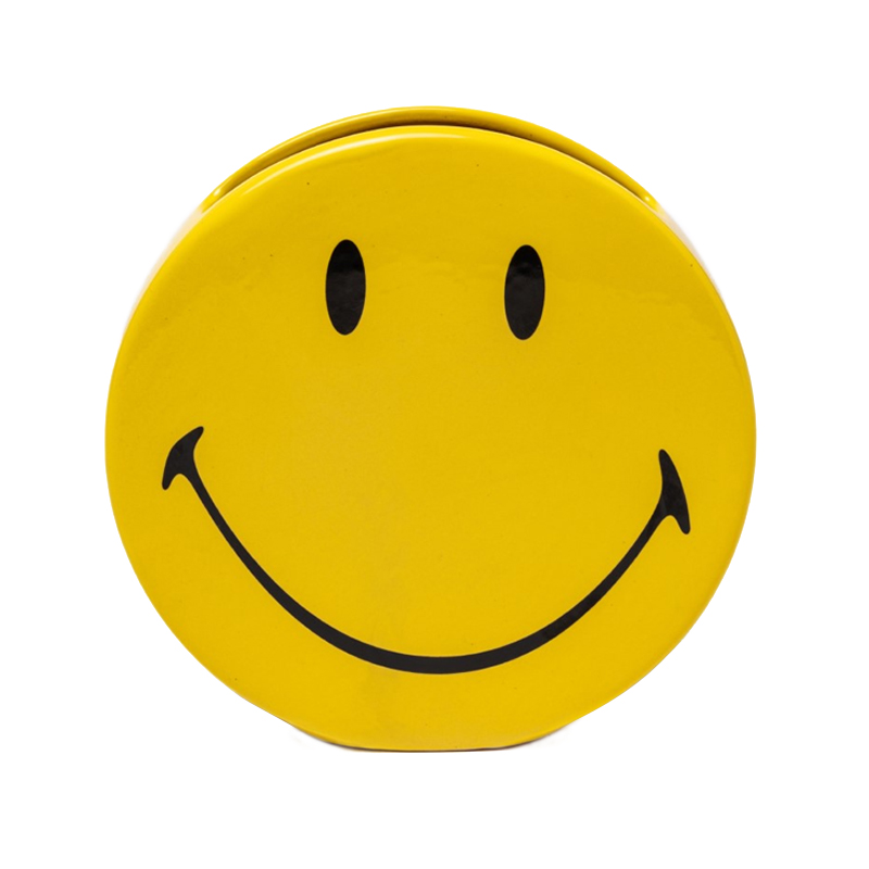 Ваза Seletti Smiley Желтый Черный Ваза Seletti Smiley Желтый Черный в Рязани | Loft Concept