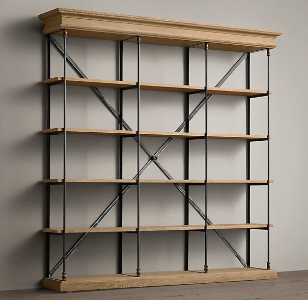 Стеллаж Old Oak Triple Белый дуб Стеллаж Old Oak Triple Белый дуб в Рязани | Loft Concept