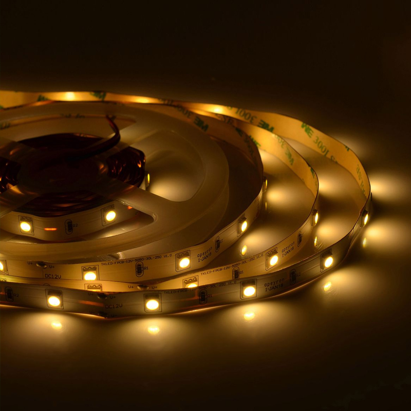 Светодиодная лента 7,2W/m 30LED/m 5050SMD теплый белый Белый Светодиодная лента 7,2W/m 30LED/m 5050SMD теплый белый Белый в Рязани | Loft Concept