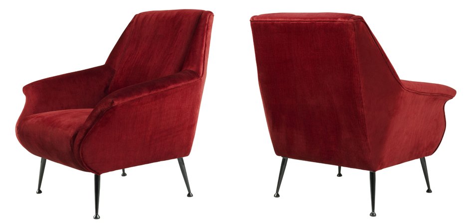 Кресло Eichholtz Chair Trezzo Red Кресло Eichholtz Chair Trezzo Red - Loft-Concept в Рязани