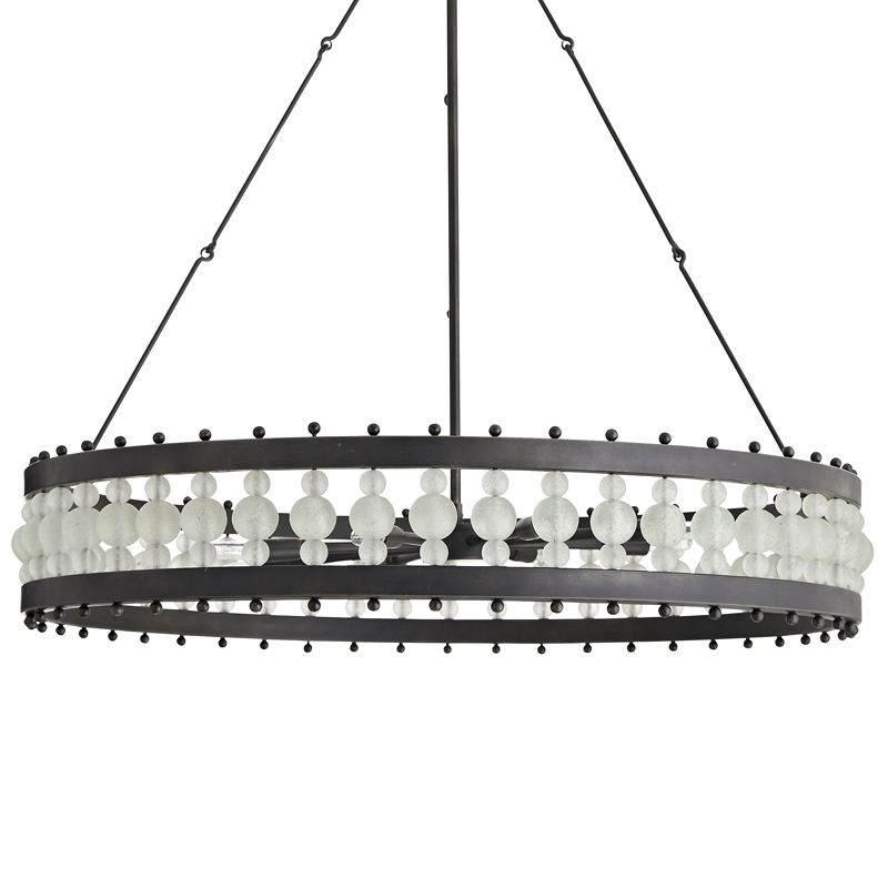 Люстра Arteriors ESME CHANDELIER Черный Прозрачный Люстра Arteriors ESME CHANDELIER Черный Прозрачный в Рязани | Loft Concept