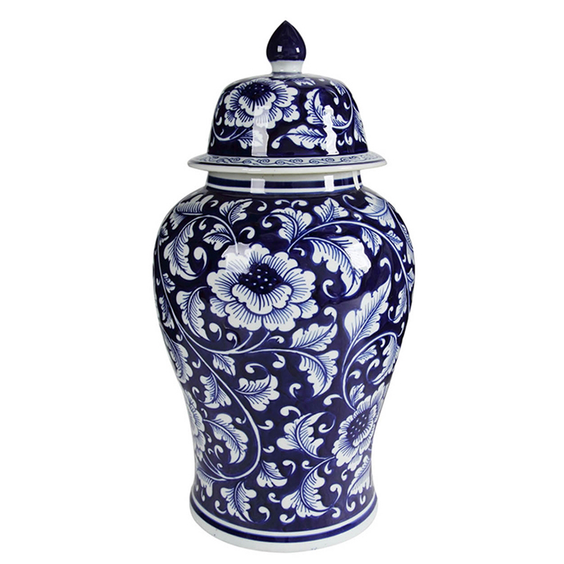 Ваза Celia Vase Белый Синий в Рязани | Loft Concept 