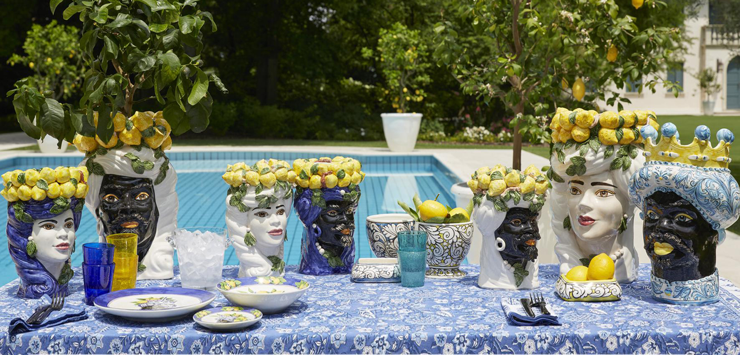 Ваза VASE LEMON HEAD LADY BIG - фото