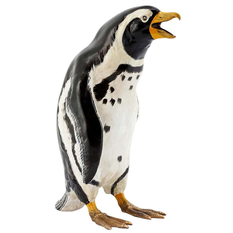 Аксессуар Pingouin Sculpture Черно-белый Латунь Аксессуар Pingouin Sculpture Черно-белый Латунь в Рязани | Loft Concept