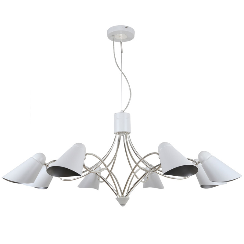 Люстра Silvi Chandelier Белый Серебряный Люстра Silvi Chandelier Белый Серебряный в Рязани | Loft Concept