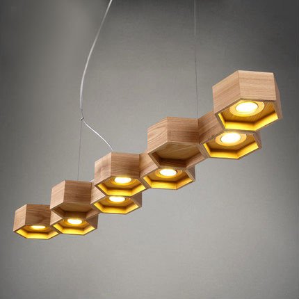 Люстра Honeycomb 7 Loft Wooden Ecolight Люстра Honeycomb 7 Loft Wooden Ecolight в Рязани | Loft Concept