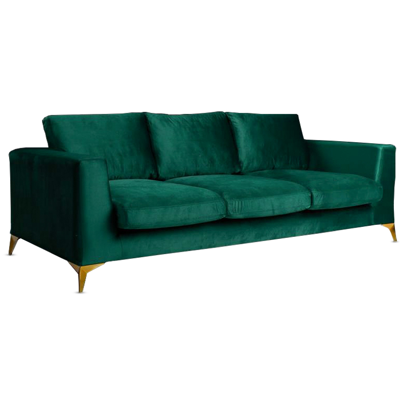 Диван Стокгольм Stockholm Sofa Изумрудный Золотой Диван Стокгольм Stockholm Sofa Изумрудный Золотой в Рязани | Loft Concept