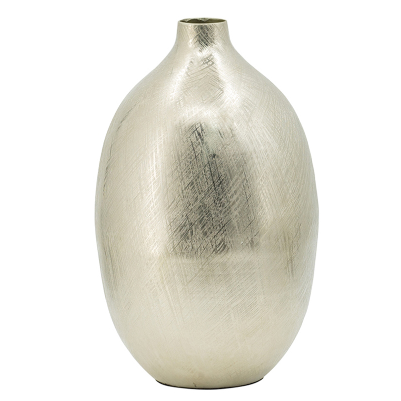 Ваза Silvian Vase silver Серебряный Ваза Silvian Vase silver Серебряный в Рязани | Loft Concept