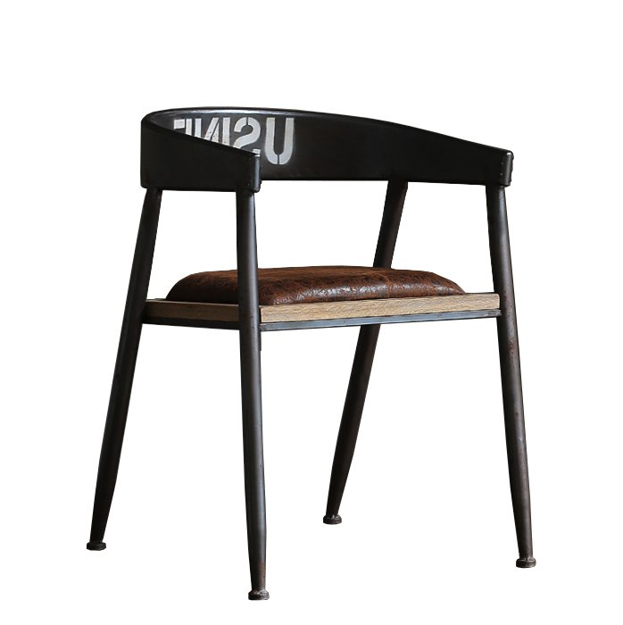 Стул Loft Armchair Industrial Коричневый Черный Стул Loft Armchair Industrial Коричневый Черный в Рязани | Loft Concept