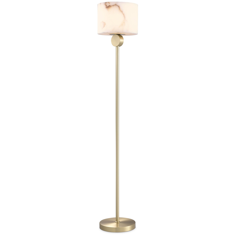 Торшер Eichholtz Floor Lamp Etruscan Brass Латунь Белый Торшер Eichholtz Floor Lamp Etruscan Brass Латунь Белый в Рязани | Loft Concept