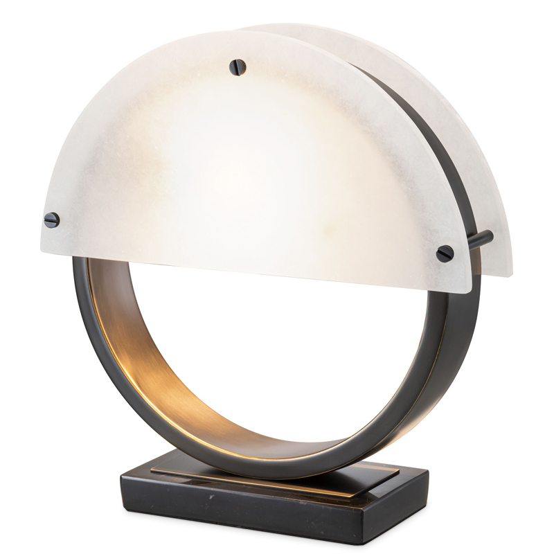 Настольная лампа Eichholtz Table Lamp Essence Темная бронза Белый Настольная лампа Eichholtz Table Lamp Essence Темная бронза Белый в Рязани | Loft Concept
