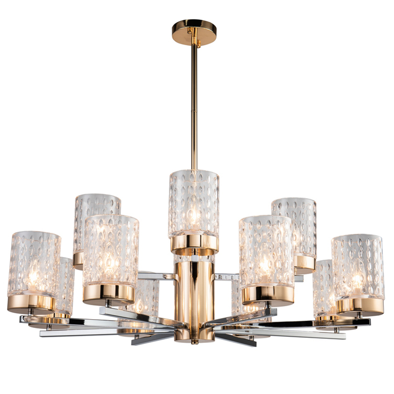 Люстра Didian Chandelier 95 Глянцевое золото Хром Прозрачный Люстра Didian Chandelier 95 Глянцевое золото Хром Прозрачный в Рязани | Loft Concept