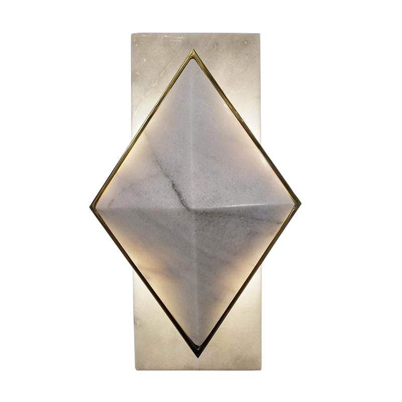 Бра Marble Diamond WALL LAMP Латунь Серый Бра Marble Diamond WALL LAMP Латунь Серый в Рязани | Loft Concept
