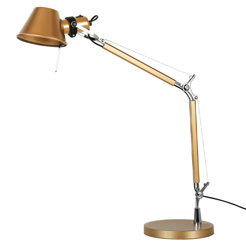 Настольная лампа золотого цвета Artemide Золотой Хром Настольная лампа золотого цвета Artemide Золотой Хром в Рязани | Loft Concept