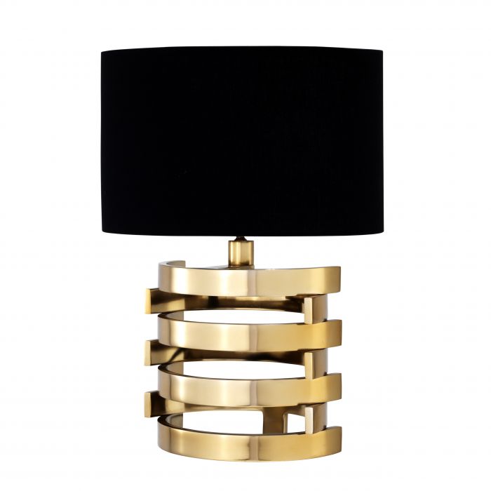 Настольная лампа Eichholtz Table Lamp Boxter S Глянцевое золото Черный Настольная лампа Eichholtz Table Lamp Boxter S Глянцевое золото Черный в Рязани | Loft Concept