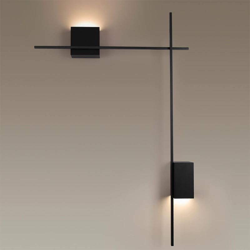 Бра Blocks Wall Light Black Angle Черный Бра Blocks Wall Light Black Angle Черный в Рязани | Loft Concept