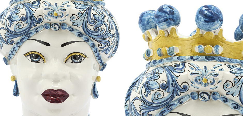 Ваза VASE MORO LADY CROWN blue Ваза VASE MORO LADY CROWN blue - Loft-Concept в Рязани