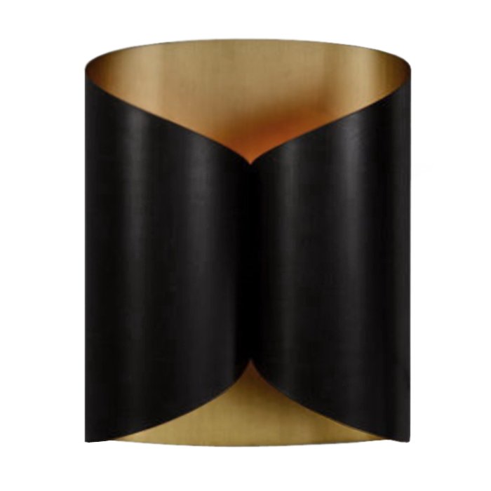 Бра Black and Brass Roll Латунь Античная полированная Черный Бра Black and Brass Roll Латунь Античная полированная Черный в Рязани | Loft Concept