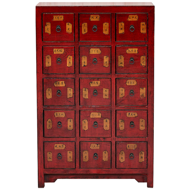 Комод в китайском стиле с маленькими выдвижными ящиками Red Chest of Drawers Red Коричневый Красный Комод в китайском стиле с маленькими выдвижными ящиками Red Chest of Drawers Red Коричневый Красный в Рязани | Loft Concept
