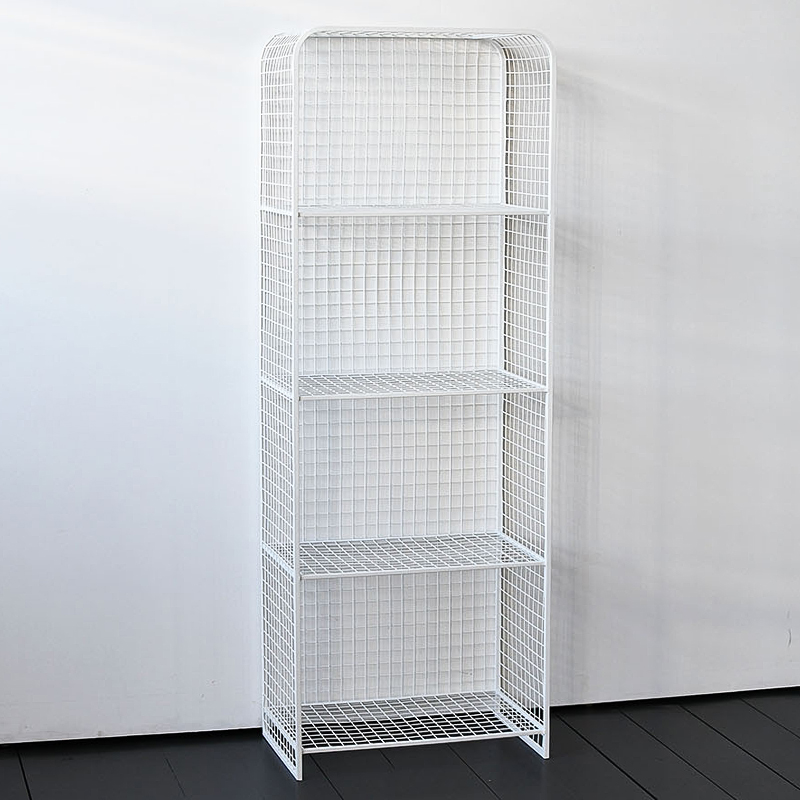 Стеллаж Rufus Industrial Metal Rust Rack Белый Стеллаж Rufus Industrial Metal Rust Rack Белый в Рязани | Loft Concept