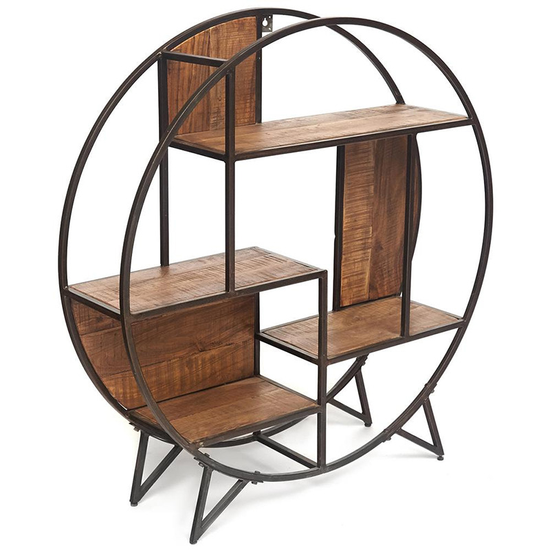 Стеллаж Acacia Shelving Renfrey Древесина Черный Стеллаж Acacia Shelving Renfrey Древесина Черный в Рязани | Loft Concept
