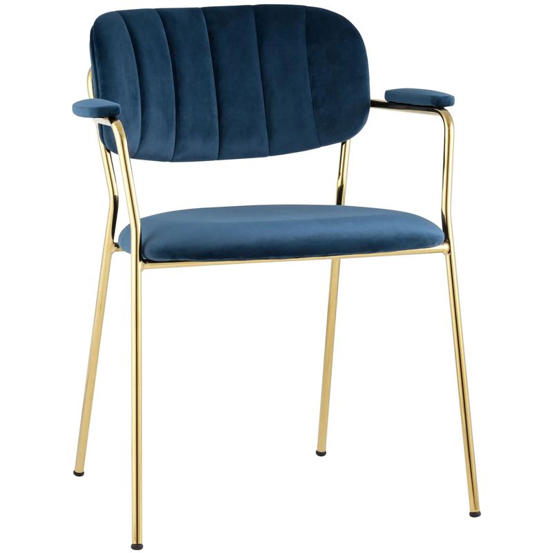 Стул Singer Chair Золотой Металл Синий Велюр Синий Золотой Стул Singer Chair Золотой Металл Синий Велюр Синий Золотой в Рязани | Loft Concept