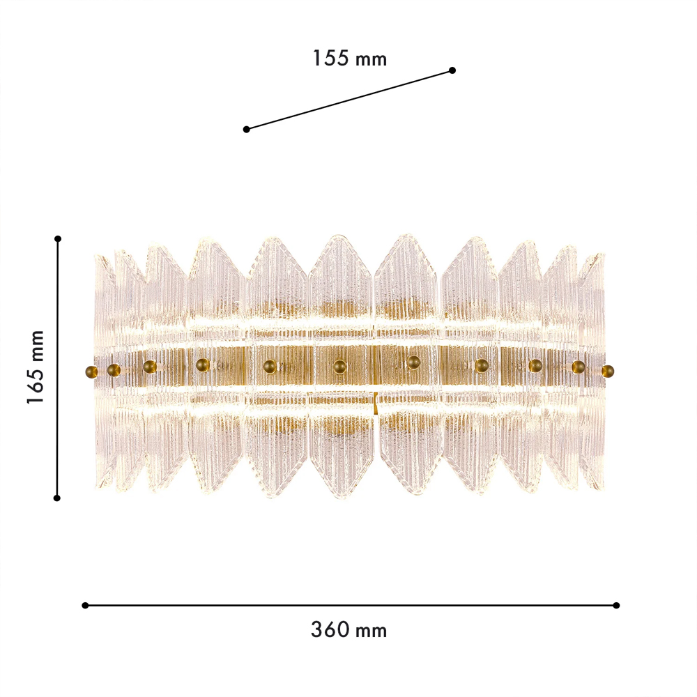 Бра с декоративными элементами в виде лепестков Round Light Flashing в Рязани
