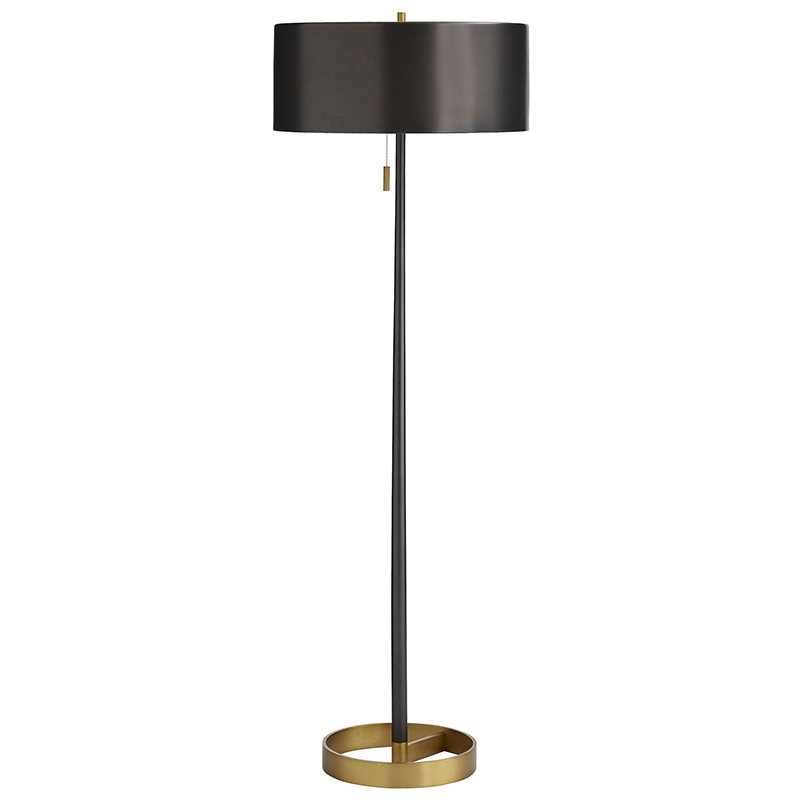 Торшер Arteriors VIOLETTA FLOOR LAMP Black Латунь Черный Торшер Arteriors VIOLETTA FLOOR LAMP Black Латунь Черный в Рязани | Loft Concept